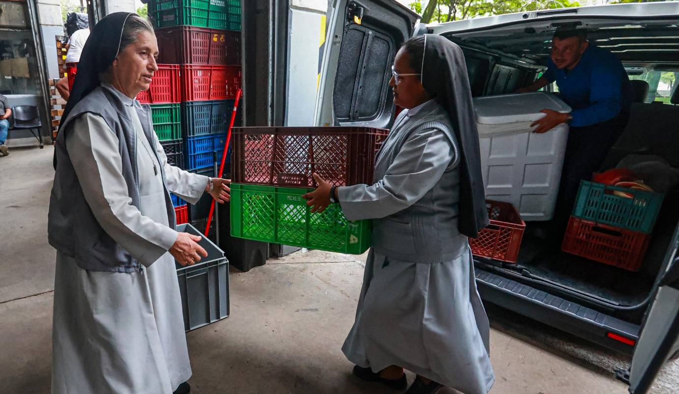 En Antioquia, 46.700 niños sufren desnutrición crónica y más de 1.170.000 personas han tenido que bajar la calidad de los alimentos que consumen o tienen que saltarse alguna comida al día o pedir prestado algún tipo de alimento básico (arroz, unas lentejas) porque no tienen para adquirirlo. Foto: Manuel Saldarriaga Quintero.