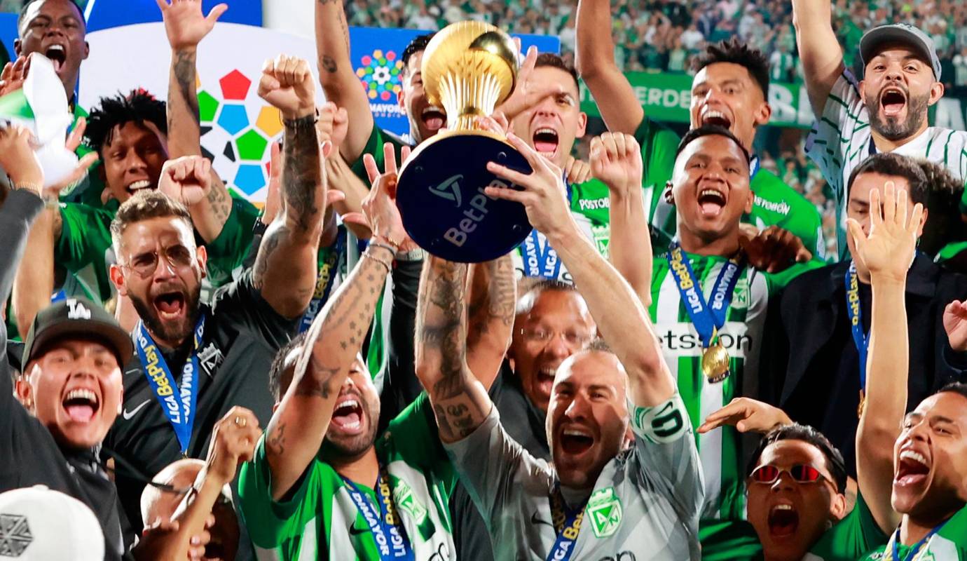 Con esta victoria, Nacional no solo reafirma su hegemonía en el fútbol colombiano, sino que también asegura su presencia en torneos internacionales para el próximo año. Foto: Manuel Saldarriaga