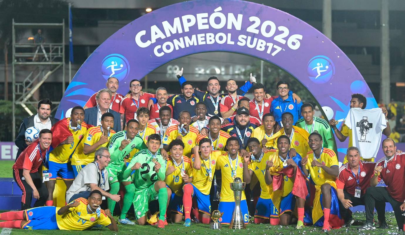 En Luque, Paraguay, donde terminó este domingo la edición 21 del certamen, el elenco tricolor encontró revancha luego de perder (1-0) la final como anfitrión en 2025 ante Brasil. Foto: AFP