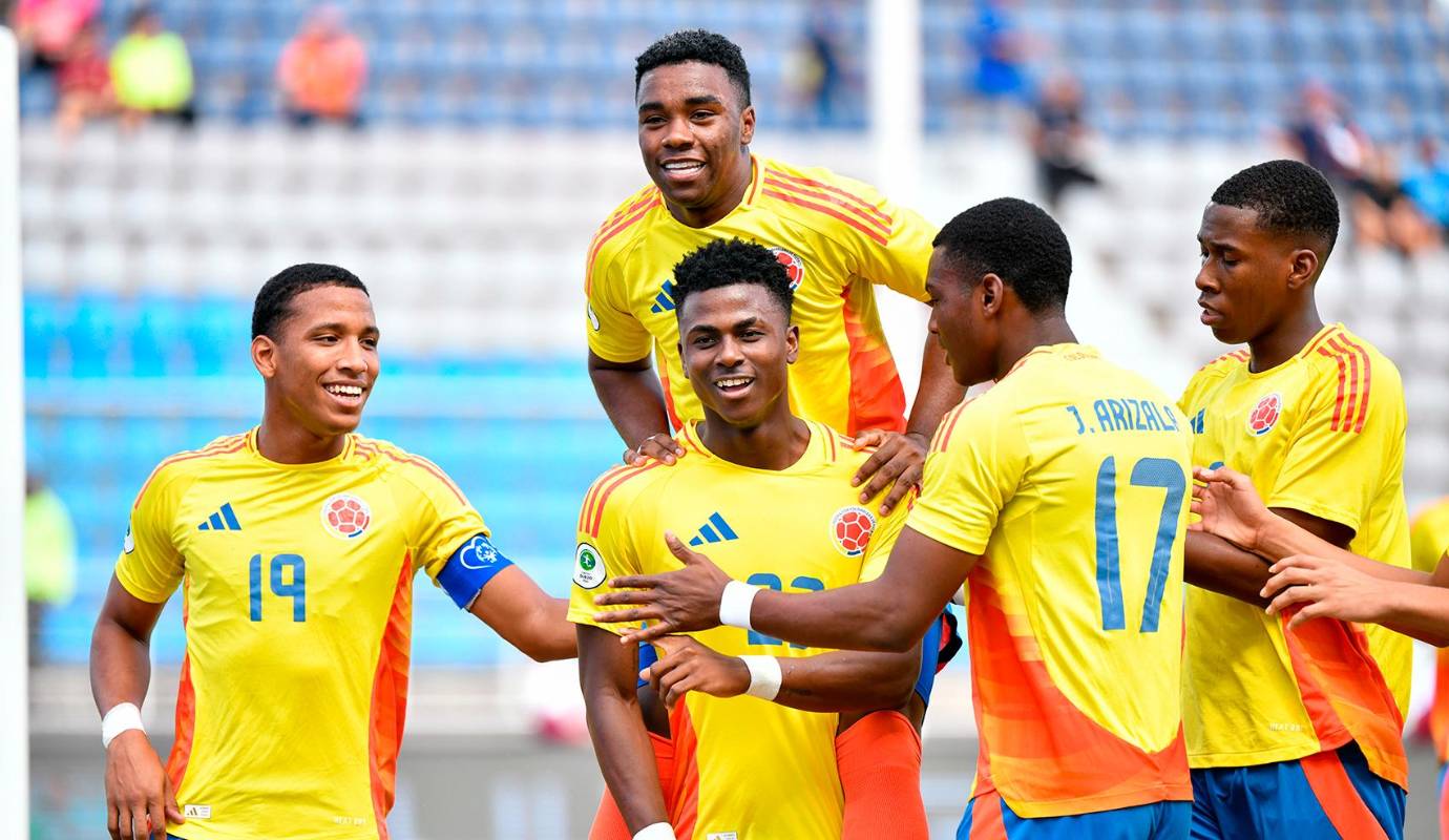 La Selección Colombia Sub-20 finalizó su participación en el Sudamericano con una victoria 3-1 sobre Uruguay, asegurando así el tercer puesto en el torneo disputado en Venezuela. Foto: Cortesía FCF