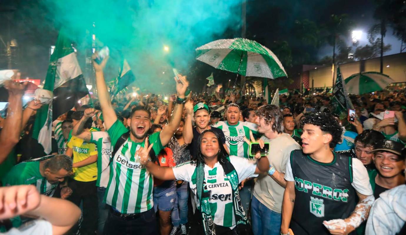 La euforia también se desbordó en las redes sociales. Los hashtags #NacionalCampeón y #VamosVerde se convirtieron en tendencia en Colombia y en varios países de la región. Foto: Esneyder Gutiérrez
