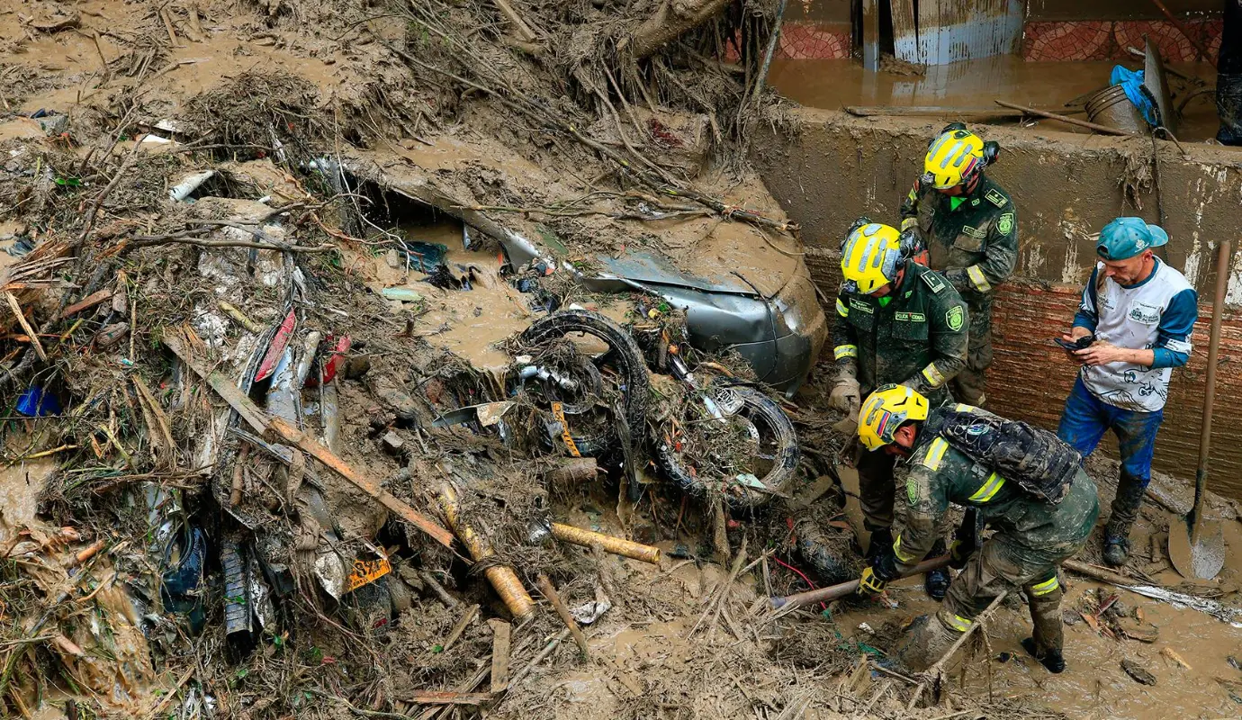 Ante la magnitud de la emergencia, la Alcaldía de Itagüí declaró la calamidad pública. Foto: Camilo Suárez
