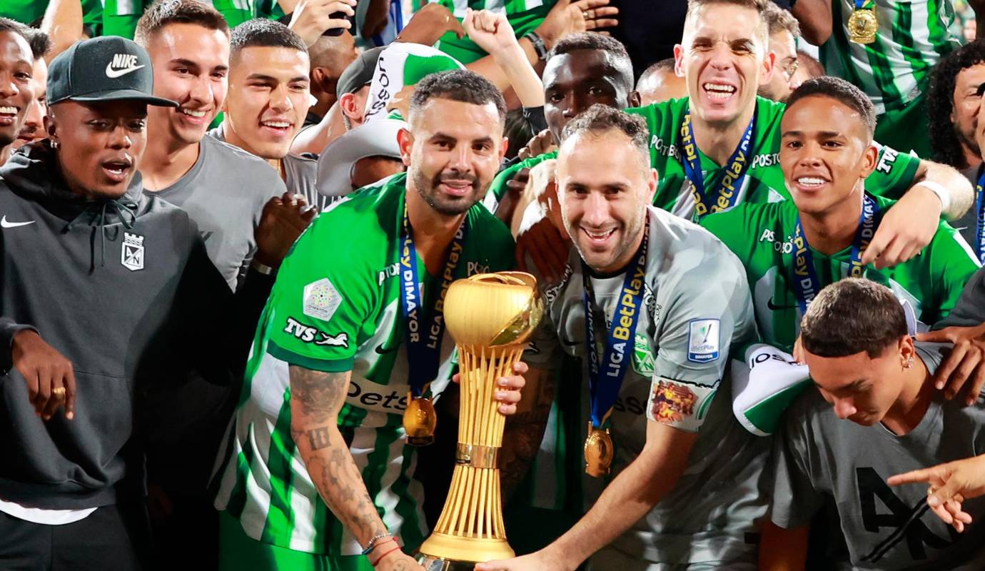 La coronación de Atlético Nacional como campeón no solo se celebró en las tribunas del estadio, sino también en las redes sociales. Foto: Manuel Saldarriaga