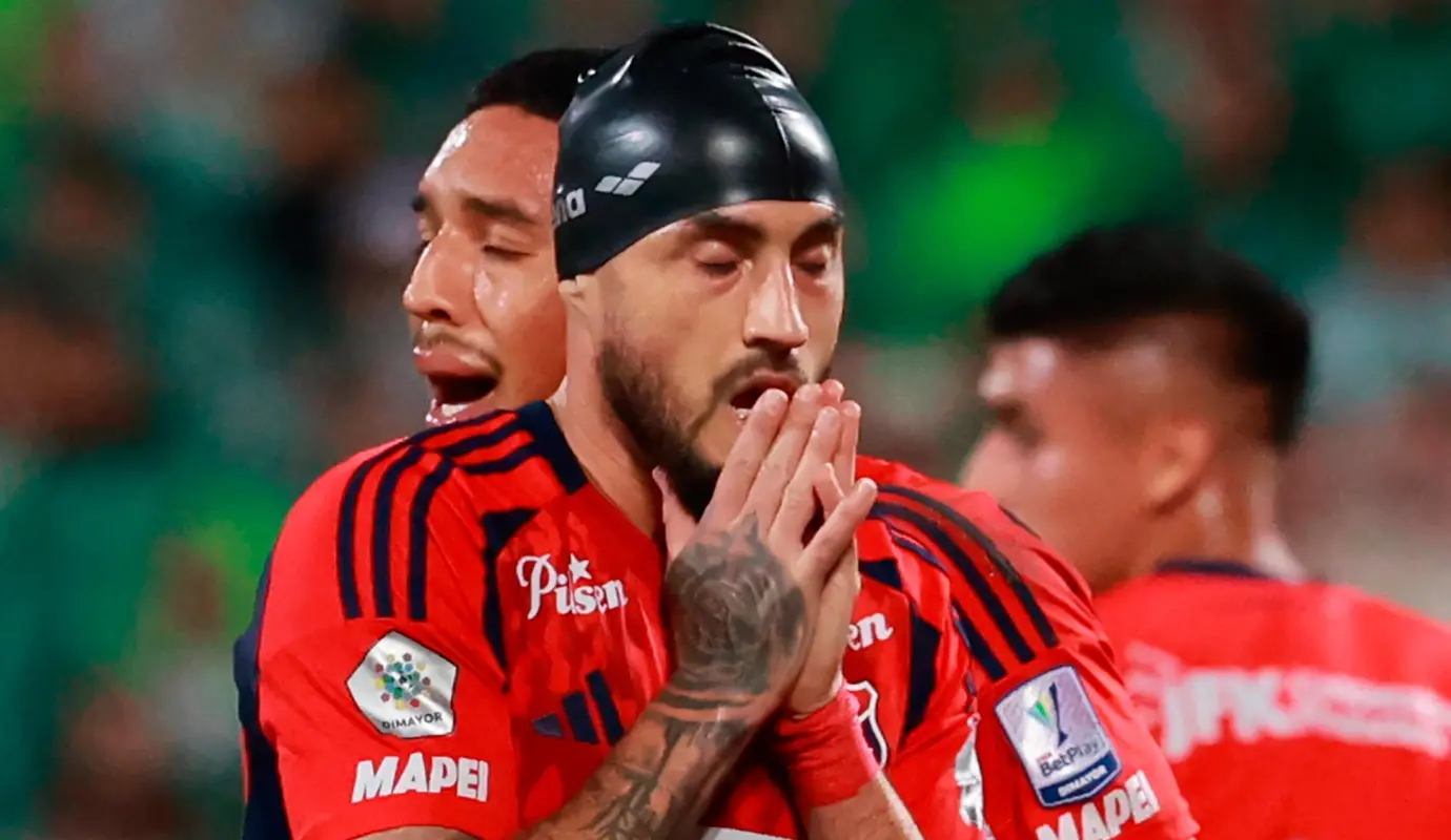 La derrota selló una jornada triste para el ‘Poderoso’, que quedó matemáticamente eliminado del campeonato. Foto: Manuel Saldarriaga Quintero