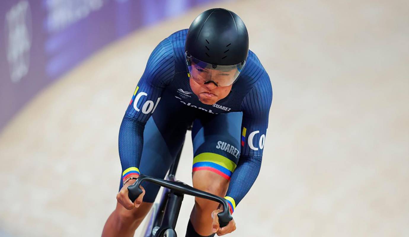 Stefany fue superando una a una las rondas clasificatorias, hasta avanzar a la semifinal y final donde se consolidó como la nueva reina del ciclismo de pista. Foto: Cortesía 
