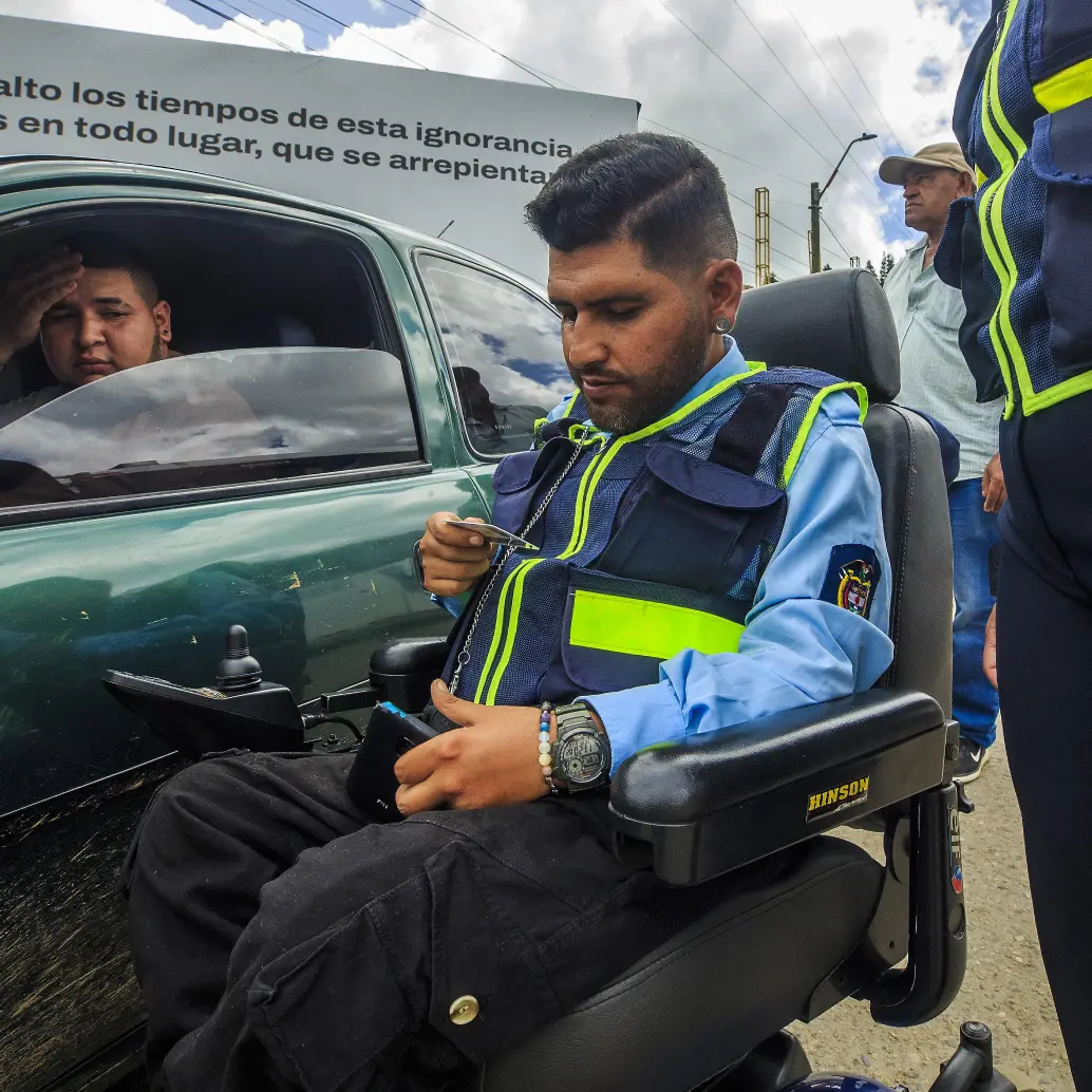 Ferney Andrés López, el fallecido agente de tránsito del municipio de Guarne. FOTO: Andrés Camilo Suárez Echeverry