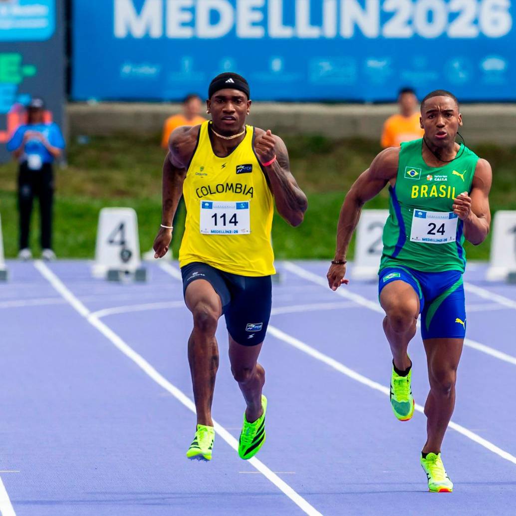 Ronal Longa es una de las figuras del Panamericano de atletismo de mayores en Medellín. Foto: Camilo Suárez