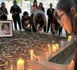 Velatón en honor a la estudiante que fue hallada muerta en la Universidad Nacional. FOTO: Cortesía.