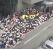 <span class=mln_uppercase_mln>La</span><b><span class=mln_uppercase_mln> minga indígena en las inmediaciones del Departamento Nacional de Planeación (DNP), previo a las movilizaciones del 1 de mayo. FOTO: CAPTURA DE VIDEO</span></b>