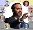 Abelardo De la Espriella y su círculo más íntimo. Fotos: cortesía