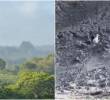 Aspecto de la actividad en el volcán de lodo presentada este martes en San Pedro de Urabá. FOTOS: Cortesía