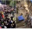<span class=mln_uppercase_mln>Hinchas</span><b><span class=mln_uppercase_mln> colombianos y venezolanos se enfrentaron en Bogotá tras terminarse el partido de Eliminatorias. FOTO: REDES SOCIALES</span></b>