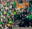 En la tribuna Occidental del Atanasio Girardot también se presentaron pelas entre hinchas de Atlético Nacional tras la derrota ante junior.