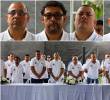Arriba, de izquierda a derecha, alias Alber, el Montañero, el Abogado y Mundo Malo. FOTOS: El Colombiano