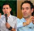 Esteban Restrepo, exsecretario de Gobierno de Medellín, y el alcalde de Medellín, Federico Gutiérrez. FOTO: El Colombiano