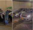 Cuatro vehículos se vieron involucrados en un choque al interior del Túnel de Oriente. FOTO: Cortesía Denuncias Antioquia