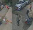 Fotogramas del video de seguridad que captó el ataque ocurrido en un parqueadero del barrio Toscana. FOTOS: Cortesía Denuncias Antioquia