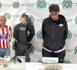 En medio de operativos relámpagos, capturaron a alias El Drago y alias Megan, de los grupos delincuenciales Los Doce y Los Mondongueros, respectivamente. FOTO: Cortesía.