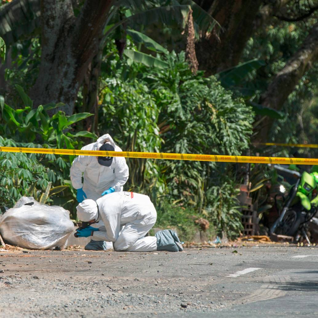 Con los dos cuerpos hallados en la vía a Machado, en Bello, se inició la cuenta de asesinatos bajo esta macabra modalidad en 2026 en el Valle de Aburrá. FOTO: ARCHIVO EL COLOMBIANO