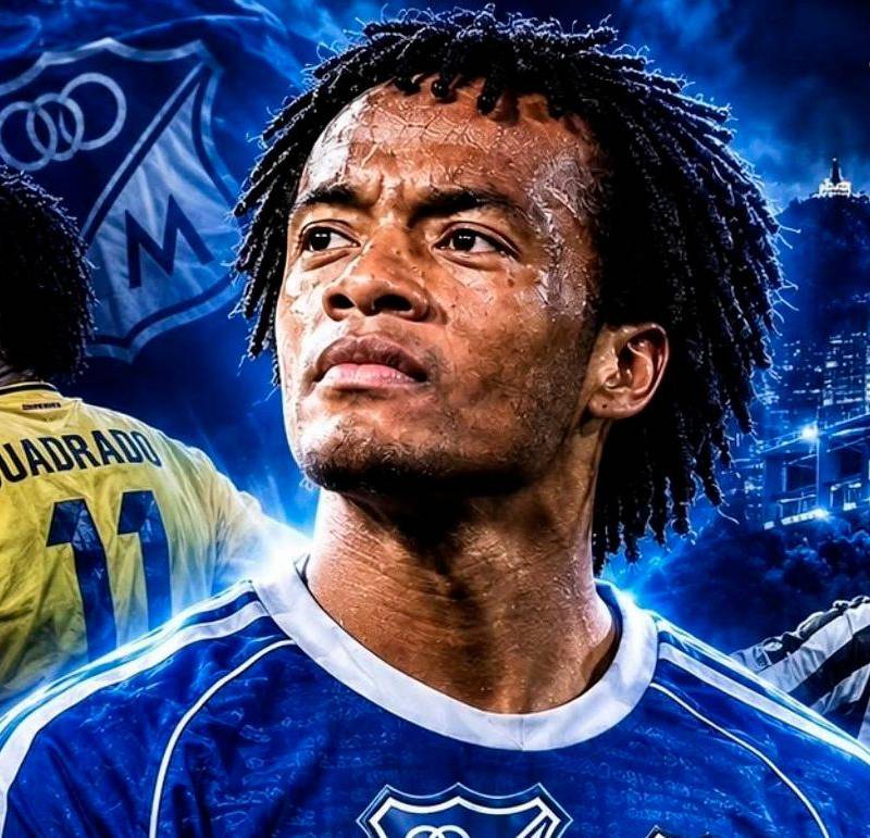 Juan Guillermo Cuadrado es otro de los regresos más sonados al fútbol colombiano. FOTO CORTESÍA X @vendetta1313_