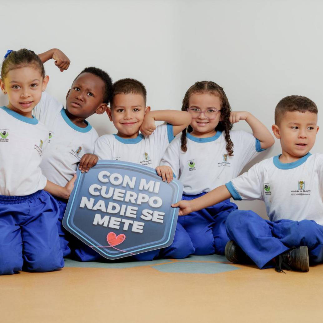 Niños y niñas del programa Buen Comienzo. FOTO: ALCALDÍA DE MEDELLÍN