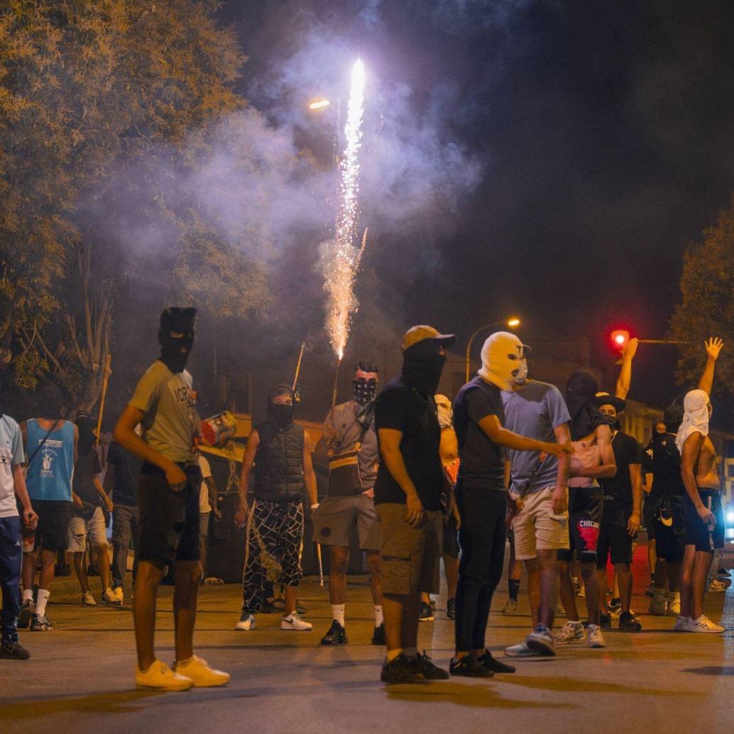 Desde la semana pasada se han desarrollado en Murcia, España, protestas contra migrantes del norte del África. Foto: Getty Images