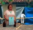 Maria Victoria Correa, periodista asesinada en Envigado. FOTO: EL COLOMBIANO Y REDES SOCIALES.