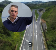 El gobernador de Antioquia, Andrés Julián Rendón al frente. Atrás la idea de la vía entre La Ceja y La Pintada. Foto: EL COLOMBIANO.