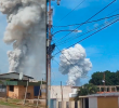 Este es el momento de la explosión en la fábrica de pólvora. FOTOS CAPTURA DE PANTALLA