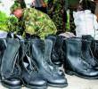 Imagen de referencia de una dotación de botas para soldados en Antioquia. FOTO: Juan Antonio Sánchez