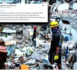 El presidente informó, a través de su cuenta de X, la donación que ayudará a reconstruir viviendas y edificios tras el terremoto. Foto: Julio César Herrera y X de Abelardo de la Espriella.