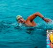 El nadador colombiano Jorge Iván Agudelo, conocido como Jorge Iván del Valle, logró una nueva hazaña en aguas abiertas y completó la Triple Corona del Lago Tahoe. FOTO CORTESÍA