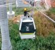 Esta era la única línea del metrocable que no había retornado a la operación después del terremoto. FOTO: EL COLOMBIANO
