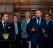 El ministro de Vivienda, Jaime Andrés Beltrán, anunció el diagnóstico de las casas afectadas por el terremoto para definir su reconstrucción. FOTO Cortesía MinVivienda