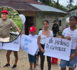 El minero Yamit Beltran fue secuestrado la semana pasada. Los habitantes de su comunidad se movilizaron por su regreso. Fotos: cortesía.