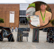 El joven Matías Luengas (adelante) escogió la Universidad Eafit. Foto: EL COLOMBIANO y cortesía.
