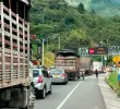 El túnel de Occidente fue cerrado mientras se atiende el siniestro vial. FOTO: EL COLOMBIANO