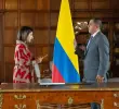 Laura Sarabia nombró a Ospina mientras seguía ejerciendo como canciller. Foto: Cancillería.