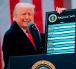 Donald Trump anunció su primer acuerdo integral con un país para librarlo de aranceles. FOTO GETTY.