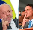 Luiz Inácio Lula da Silva y Flávio Bolsonaro. FOTO AFP