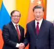 Gustavo Petro estará conversando con Xi Jinping acerca de posibles alianzas económicas. <b>Foto</b>: Cancillería.