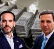 El ministro de Hacienda, Miguel Gómez (derecha), advirtió que el nuevo gobierno, de Abelardo de la Espriella, enfrenta la peor crisis fiscal de Colombia. FOTO Colprensa