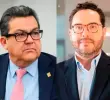 Jaime Dussán, presidente de Colpensiones; Mauricio Velasco, presidente de Asofondos. FOTOS: Cortesía Colfondos y Asofondos