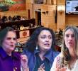 La iniciativa, liderada por las congresistas Angélica Lozano (Partido Verde), Paloma Valencia (Centro Democrático), Clara López (Pacto Histórico) y el representante a la Cámara Juan Sebastián Gómez (Nuevo Liberalismo). Fotos: Camilo Suárez y Colprensa