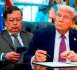 Gustavo Petro, presidente de Colombia, y Donald Trump, presidentes de Estados Unidos. FOTO Presidencia y AFP.