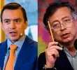 La disputa entre Daniel Noboa (Ecuador) y Gustavo Petro (Colombia), escaló hasta un arancel del 100% del vecino país. FOTO GETTY Y COLPRENSA