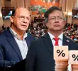 El ministro de Hacienda, Germán Ávila, y el presidente, Gustavo Petro (en la foto), han defendido la emisión de TES por $23 billones de Colombia. FOTO PRESIDENCIA Y COLPRENSA