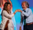 La fórmula presidencial de la centro–derecha: la senadora Paloma Valencia y el exdirector del Dane, Juan Daniel Oviedo. FOTO COLPRENSA