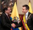 Los presidentes Daniel Noboa y Gustavo Petro endurecieron sus posturas y activaron aranceles del 30% a las importaciones, en una escalada diplomática que desató una guerra comercial entre Colombia y Ecuador. FOTO: Colprensa.