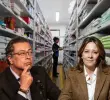 El presidente saliente Gustavo Petro se mostró inconforme con el nombramiento de Ana María Vesga como ministra de Salud. FOTOS: EL COLOMBIANO y Colprensa